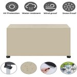Housse de protection pour salon de jardin - pzcc - tissu oxford 420d - rev�tement pu - 242x162x100 cm ...