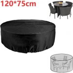 Housse de protection pour table ronde - mobilier - Ø120x75cm - imperméable au vent - résistant aux uv ... Housse de protection pour table ronde - mobilier - Ø120x75cm - imperméable au vent - résistant aux uv ...