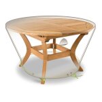Housse de protection pour table ronde - jardiline - luxe - gris - extrieur