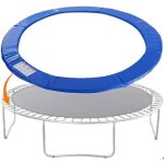 Housse de protection pour trampoline 10 pieds - b�che imperm�able en pvc + pe bleu - protection cadre ...