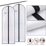 Housse robe longue2pcs housses de vtements long 180cm housse respirante de rangement et protection pour ...