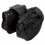 Housse sacoches nylon 100% paire noir universel moto bagages custom chopper noir