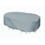 Housse pour salon de jardin 6 places confort 270cm gris