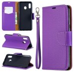 Housse samsung galaxy a20 violet �tui de t�l�phone daffaires haut de gamme avec support protection housse ...