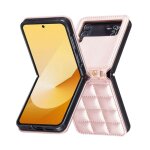 Housse pour samsung galaxy z flip 3 / 4 coque samsung z flip 3 / 4 �tui � carreaux rose multicolore xfg ...