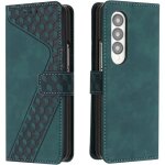 Housse - samsung galaxy z fold 4 - cuir souple pu - souple - vert