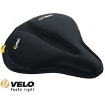 Housse de selle vélo gel anatomique large noir 287x270mm - confortable et ergonomique Housse de selle vélo gel anatomique large noir 287x270mm - confortable et ergonomique