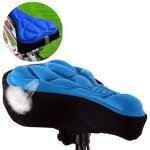 Housse de selle pour vélo en silicone 3d épais et confortable - haopyou - bleu Housse de selle pour vélo en silicone 3d épais et confortable - haopyou - bleu