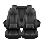 Housse de si�ge auto ajustable - avizar - avant doubles et banquette arri�re - noir - aspect soign� - ...