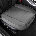 Housse de sige auto - mioloe - universelle - cuir pu - gris - confortable et antidrapante
