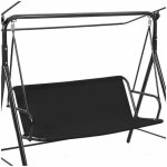Housse de si�ge de balancelle - virex� - 138x50x50 cm - noire - toile imperm�able - coupe - vent - facile ...
