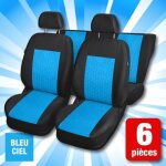Housses de siges bleu clair set de 6 pices