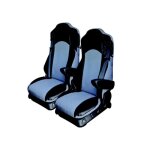 Housses de siges pour camion - mercedes antos / arocs et actros - extreme pro model f - beige / liser ...