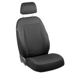 Housses de siege pour citroen berlingo - housse avant siège du conducteur - premium noir carrés noir Housses de siege pour citroen berlingo - housse avant siège du conducteur - premium noir carrés noir