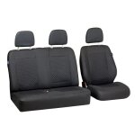 Housses de siege pour citroen jumpy - ensemble de housses 1 + 2 - couleur premium carrés noirs Housses de siege pour citroen jumpy - ensemble de housses 1 + 2 - couleur premium carrés noirs