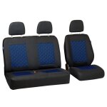 Housses de siege pour mercedes vito ensemble de housses 1 + 2 - couleur premium effet 3d bleu Housses de siege pour mercedes vito ensemble de housses 1 + 2 - couleur premium effet 3d bleu