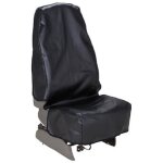 Housse de si�ge - universel - imperm�able - cuir simili - noir - voiture auto