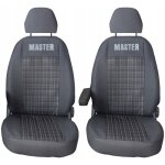 Housses de si�ge pour renault master - renault master iii 2010 - 2024 - version 1 + 1 - tissu �pais renforc� ...