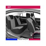 Housses de si�ge sur mesure pour 207 (04 / 2006 � 12 / 2014) housse voiture / auto dint�rieur jeu complet ...