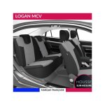 Housses de si�ge sur mesure pour logan mcv 5 et 7 places (09 / 2006 � 12 / 2013) housse voiture / auto ...