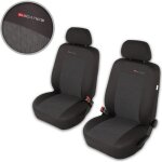 Housse de sige voiture auto pour citroen c3 i ii iii elegance p1 1 + 1 gris tissu de revetement / velours ...