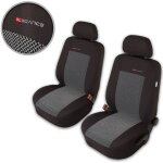 Housse de sige voiture auto pour renault clio ii iii iv elegance p2 1 + 1 gris tissu de revetement / ...