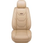 Housse de siège de voiture - de siège - couvre - siège universelle - cuir pu - beige Housse de siège de voiture - de siège - couvre - siège universelle - cuir pu - beige