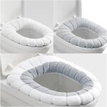 Housse de si�ge wc - antibact�rien - 3pcs - doux - lavable - universel