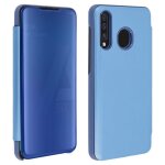 Housse pour smartphone - avizar - samsung galaxy a50 - tui miroir - clapet translucide - coque semi ...