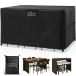 Housse pour table et chaises de bar kingsleeve� en tissu oxford b�che de protection imperm�able pour ...