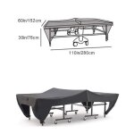 Housse de table de ping - pong 280x152x76cm crme solaire extrieure et tissu oxford anti - poussire 210d ...