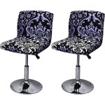 Housse de tabouret de bar extensible annefly 2pc housse de chaise haute imprimeprotecteur de sige chaise ...