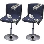 Housse de tabouret de bar extensible annefly 2pc housse de chaise haute imprimeprotecteur de sige chaise ...