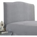 Housse de t�te de lit extensible housse de t�te de lit protection �lastique design tout compris blanc ...