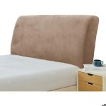 Housses de t�te de lit - tissu velours stretch doux - protecteur antipoussi�re pour t�te de lit rembourr�e ...