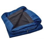 Housse en velours bleu marine pour canapé 3 places bernes Housse en velours bleu marine pour canapé 3 places bernes