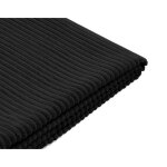 Housse en velours c�tel� pour canap� d�houssable topaze - noir