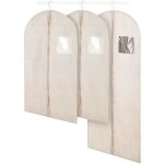 Housses  vtement - compactor - nancy - lot de 3 2 longues + 1 courte beige
