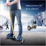 Hoverboard lectrique - getek - deux roues auto 6. 5 / 10 - levier  main - mixte - gris