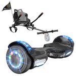 Hoverboard evercross tech 6. 5 pneus pleins tout - terrain �clairage led bluetooth auto �quilibre cadeau ...
