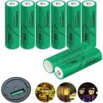 Hr6 lot de 8 piles rechargeables ni - mh aa 300 mah pour lampes solaires dext�rieur de jardin pr� - charg�es ...