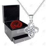 Pendentif - htbe® - trèfle à quatre feuilles - argent 925 - boîte - cadeau - mode femme Pendentif - htbe® - trèfle à quatre feuilles - argent 925 - boîte - cadeau - mode femme