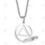 Htbe� pendentif simple triangle titane acier discoth�que hip hop personnalit� accessoires audio - technica ...