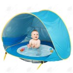 Tente de plage - tech discount - b�b� - anti - uv upf 50 + - automatique - 1 place