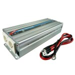 Htc convertisseur de tension 24 / 220 v 1500 w avec 2 prises secteur