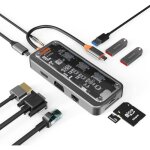 Hub usb c - fantec - adaptateur 10 en 1 - hdmi 4k - vga - ethernet rj45 - sd / tf Hub usb c - fantec - adaptateur 10 en 1 - hdmi 4k - vga - ethernet rj45 - sd / tf