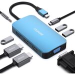 Hub usb - non spécifié - 8 en 1 - 2 hdmi - 1 vga - 3 ports usb 3. 0 Hub usb - non spécifié - 8 en 1 - 2 hdmi - 1 vga - 3 ports usb 3. 0