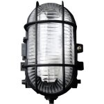 Hublot ovale 60w ip44 e27 classe ii - noir - zenitech