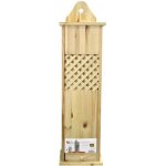 Huche  pain - frandis - bois pin massif - 78x21x17cm - marron - classique intemporel