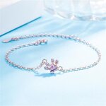 Hueihwoh - femmes bracelet patte de chat strass avec oxyde de zirconium saint - valentin no�letui a bijoux. ...